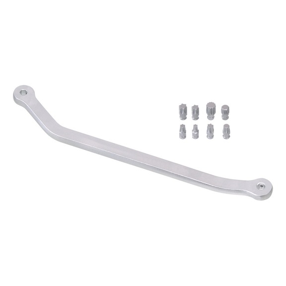 GEDORE AUTOMOTIVE angle wrench with 8 inserts, reinforced 9-piece 2221594 - Screwdriver (other)