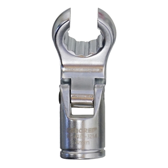 GEDORE AUTOMOTIVE Jointed ring wrench socket 3/8 inch 14 mm 2470047 - Swivel head wrench