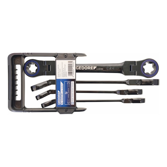 GEDORE AUTOMOTIVE Doppel-Gelenk-Ringratschenschl&uuml;sselsatz 4-teilig 3438147 - Handwerkzeug (Sonstiges)