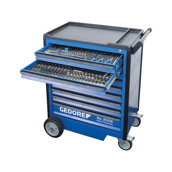 GEDORE AUTOMOTIVE Werkzeugwagen mit PKW Sortiment 466-teilig 3421147 - Handwerkzeugsortiment