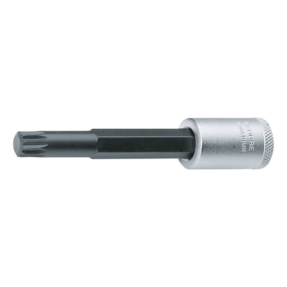 GEDORE screwdriver bit insert 3/8 inch long XZN M6 1394312 - XZN multi-tooth screwdriver bit