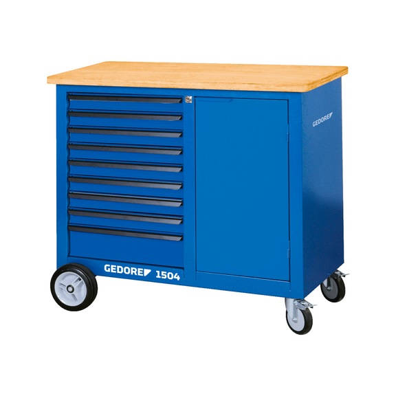 GEDORE roller workbench with 325-piece assortment 1873849 - Hand tool assortment