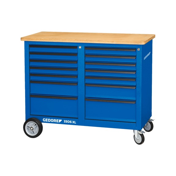 GEDORE roller workbench 1.25 m wide with 2x 7 drawers 2528088 - Workbench (workshop)
