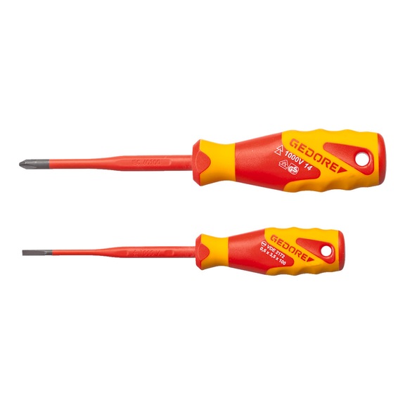 GEDORE VDE screwdriver set SLIM DRIVE 2-piece 2928736 - Screwdriver set