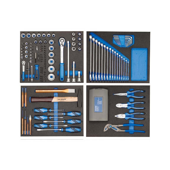 GEDORE tool assortment in check tool modules 147-piece 2955997 - Hand tool assortment