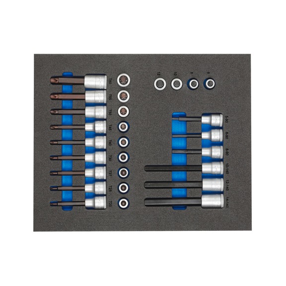 GEDORE Schraubendrehereinsatz-Satz 1/2 Zoll 2/4 Modul 28-teilig 2957450 - Schraubendrehereinsatz (Sortiment)