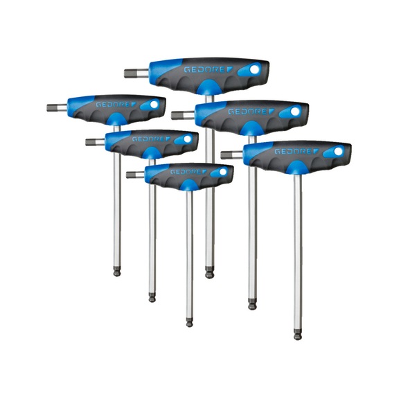 GEDORE Winkelschraubendreher-Satz 6-teilig 2998777 - Sechskant-Winkelschraubendrehersatz
