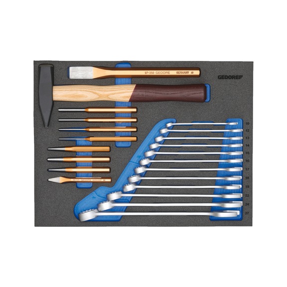 GEDORE tool assortment in CT module 22-piece 3005224 - Hand tool assortment