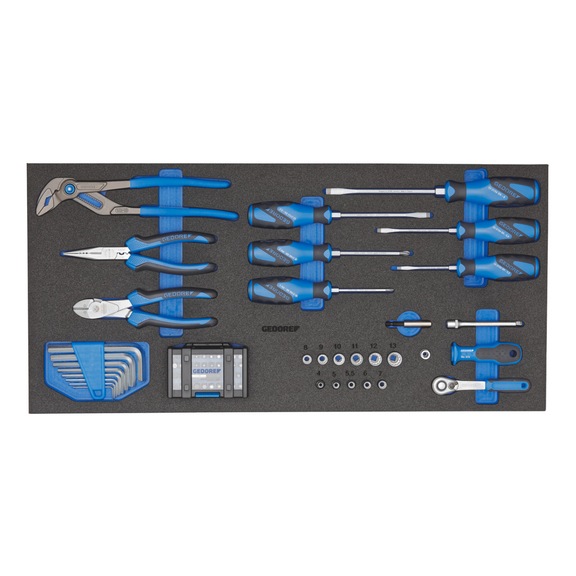 GEDORE Werkzeugsortiment in CT-Modul 65-teilig 3005267 - Handwerkzeugsortiment