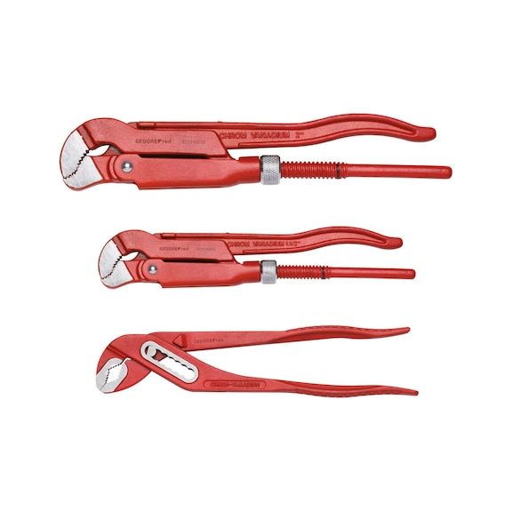 GEDORE RED pliers set, 3-piece 2x tube 1xwapu 3300040 - Pliers set