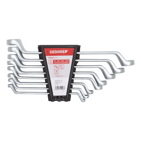 GEDORE RED Doppelringschlüssel Satz SW 6-22 mm 8-teilig 3300926 - Doppelringschlüsselsatz