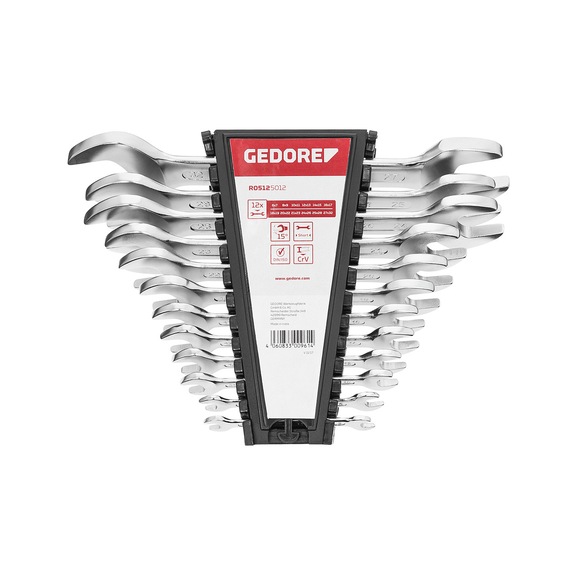 GEDORE RED Doppelmaulschl&uuml;ssel Satz kurz SW 6-32 mm 12-teilig 3300961 - Doppelmaulschl&uuml;sselsatz