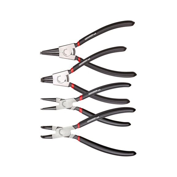 GEDORE RED Circlip pliers set straight + angled 90 degree 4-piece 3301156 - Pliers set