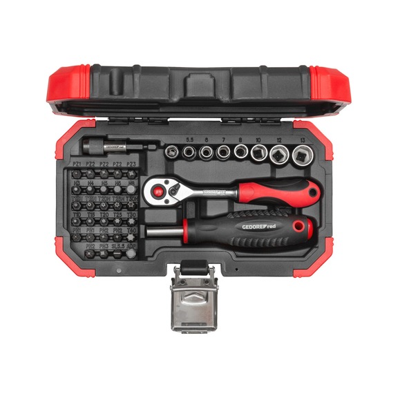 GEDORE RED Bit-Satz 1/4 Zoll 40-teilig 3301349 - Bit-Satz