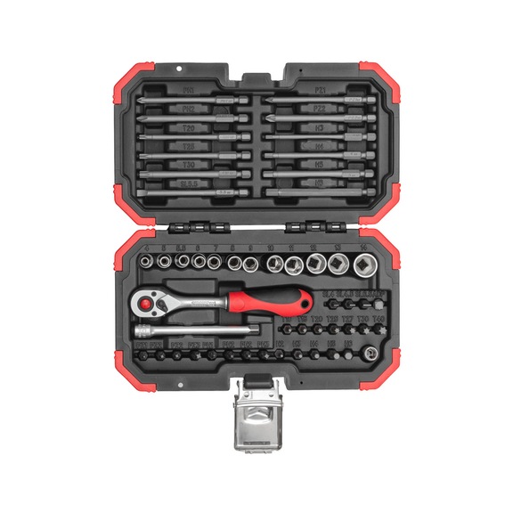 GEDORE RED bit set 1/4 inch 51-piece 3301350 - Bit set