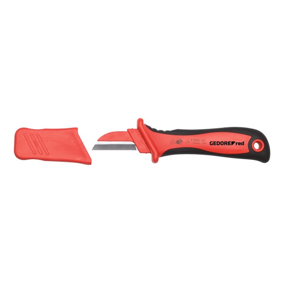 GEDORE RED 2K-VDE-Kabelmesser Klingenlänge 45 mm 185 mm 3301415 - Kabelmesser