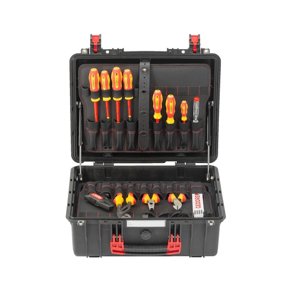 GEDORE RED tool set ELECTRICIAN in case 89-piece 3301643 - Hand tool assortment