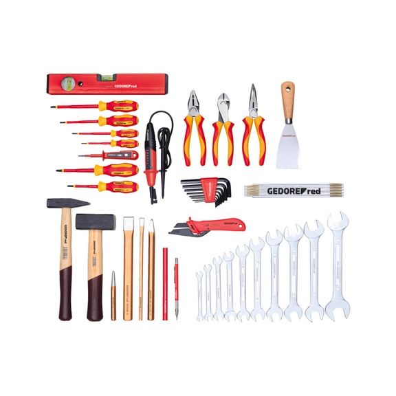 GEDORE RED Werkzeugsatz ELEKTROTECHNIK lose 42-teilig 3301646 - Handwerkzeugsortiment