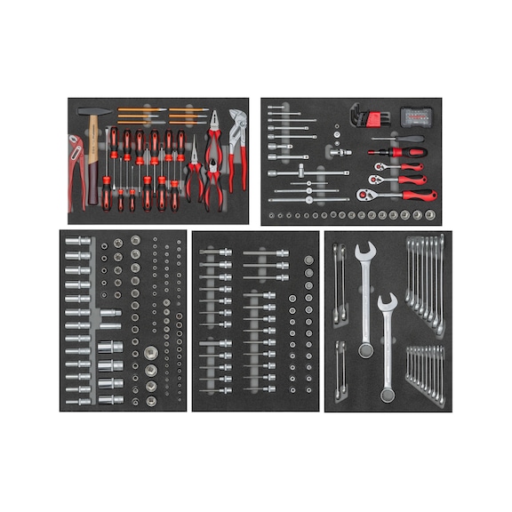 GEDORE RED tool set 5xCT modules 273-piece 3301691 - Hand tool assortment