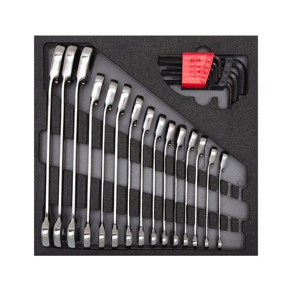 GEDORE RED wrench set 4/6 CT module 24-piece 3301700 - Ratchet wrench set