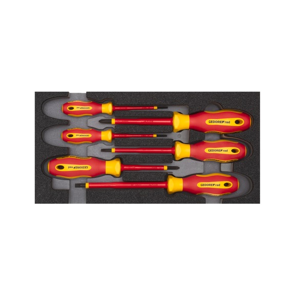 GEDORE RED VDE screwdriver set 2/6 CT module 6-piece 3301715 - Screwdriver set