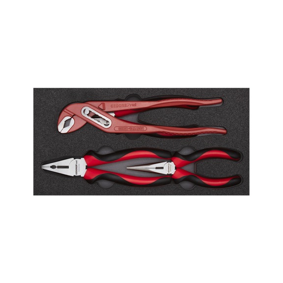 GEDORE RED Pliers set 2/6 CT module 4-piece 3301717 - Pliers set