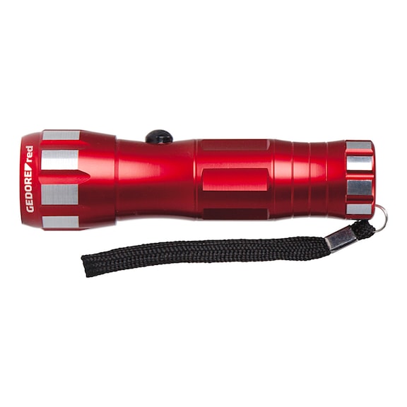 GEDORE RED Flashlight 1xLED range 25-30 m 3xAAA Aluminum 3301755 - Hand lamp