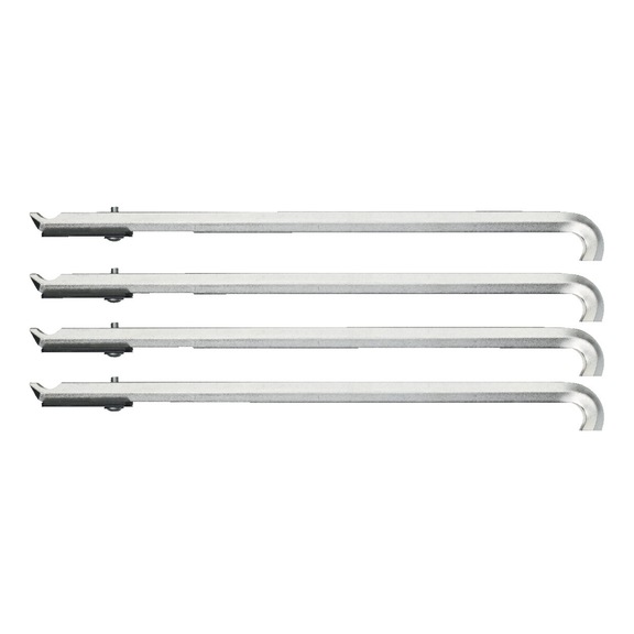 GEDORE Abzughaken-Satz 4-teilig 178 mm mit Abstandshaltern 8012080 - Kugellagerabzieher