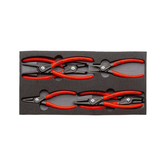 KNIPEX Precision circlip pliers set 6-piece Article number 00 20 01 V02 - Pliers set