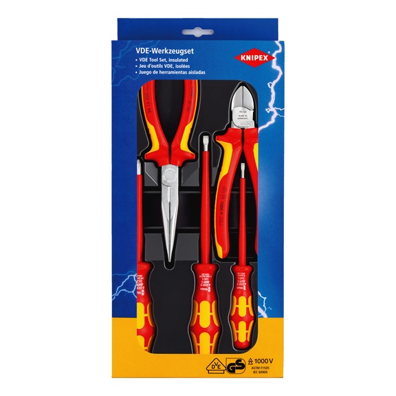 KNIPEX VDE tool set 5-piece item number 00 20 13 - Tool assortment