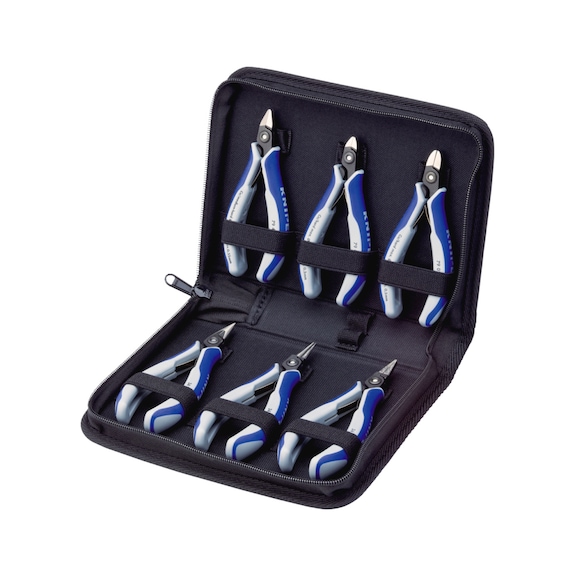 KNIPEX precision electronic pliers set 6-piece Item number 00 20 16 P - Pliers set