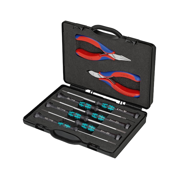 KNIPEX Electronics box 8-piece item number 00 20 18 - Tool assortment