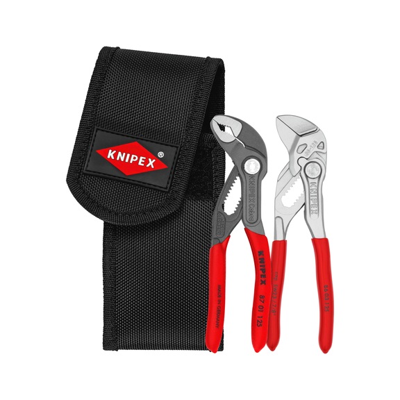 KNIPEX Zangenset in Werkzeuggürteltasche Artikelnummer 00 20 72 V04 - Zangensatz