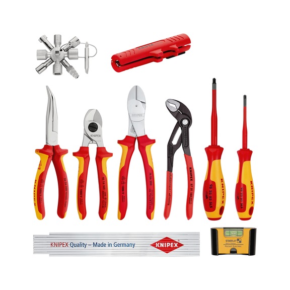 KNIPEX extension set electric 1 10-piece item number 00 20 90 V01 - Pliers set