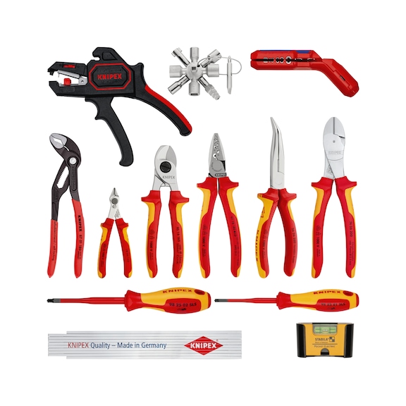 KNIPEX extension set electric 2 14-piece item number 00 20 90 V02 - Pliers set