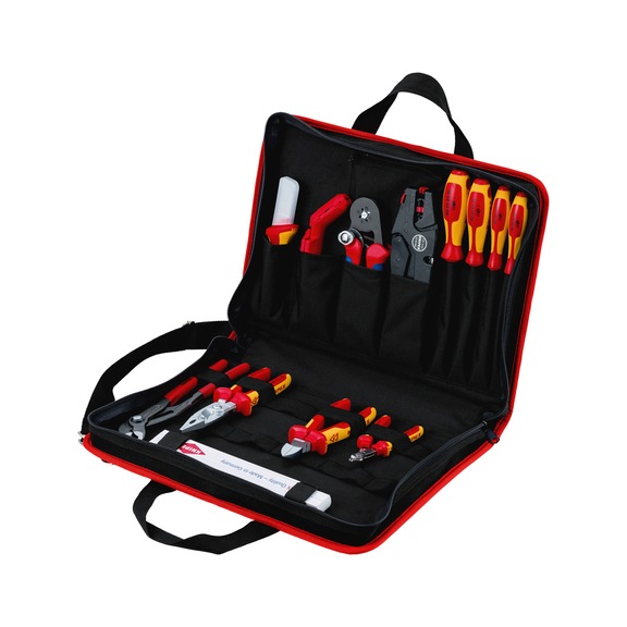 KNIPEX tool bag compact electric 290 mm 14-piece item number 00 21 11 - Tool assortment