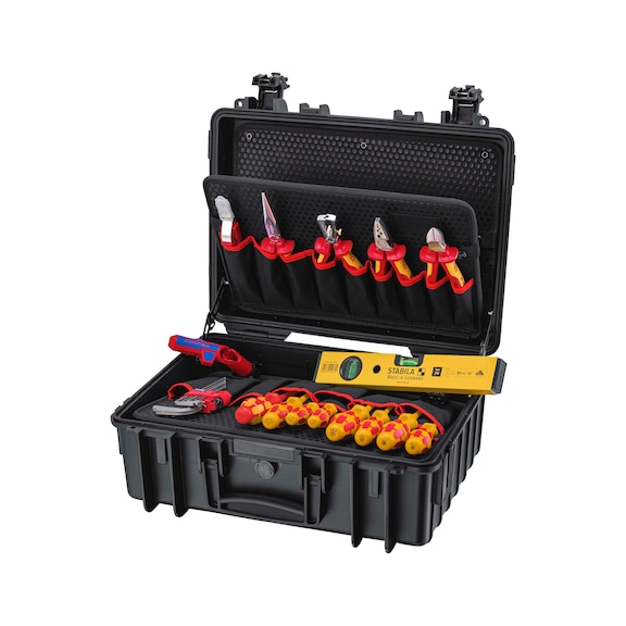 KNIPEX tool case Robust23 Start Electric 24-piece item number 00 21 34 HL S2 - Tool assortment