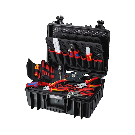KNIPEX tool case Robust23 Electric 370 mm 25-piece item number 00 21 35 - Tool assortment