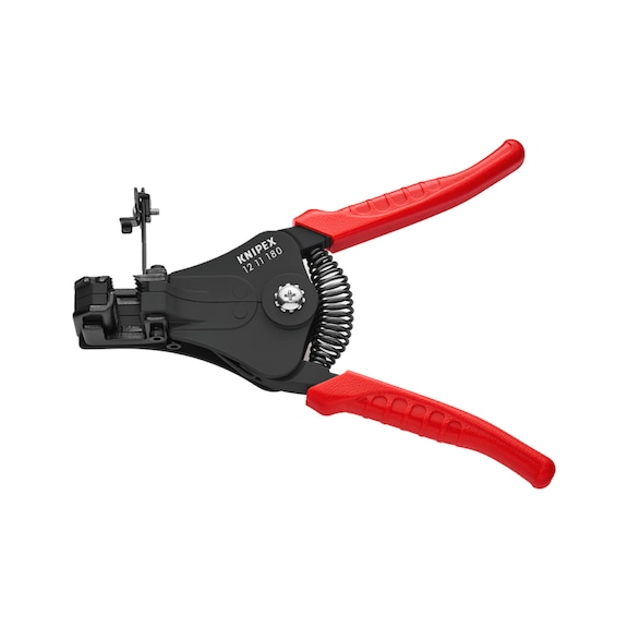KNIPEX Wire strippers with shaped blades black lacquered 180 mm Article 12 11 180 - Wire stripper