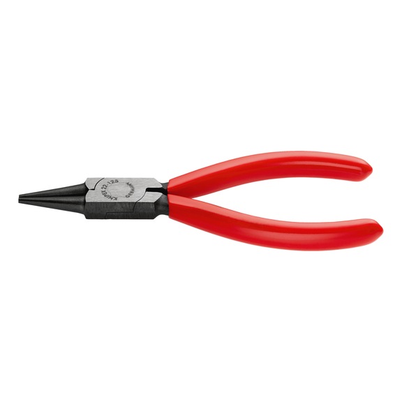 KNIPEX Rundzange schwarz atramentiert mit Kunststoff 125 mm Artikel 22 01 125 - Rundzange