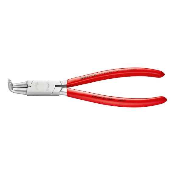 KNIPEX Circlip pliers chrome-plated with plastic 170 mm Article 44 23 J21 - Circlip pliers