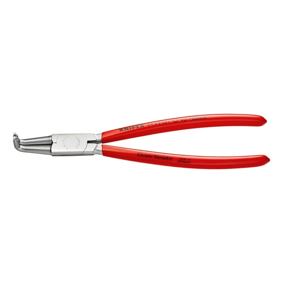 KNIPEX Circlip pliers chrome-plated with plastic 215 mm Article 44 23 J31 - Circlip pliers