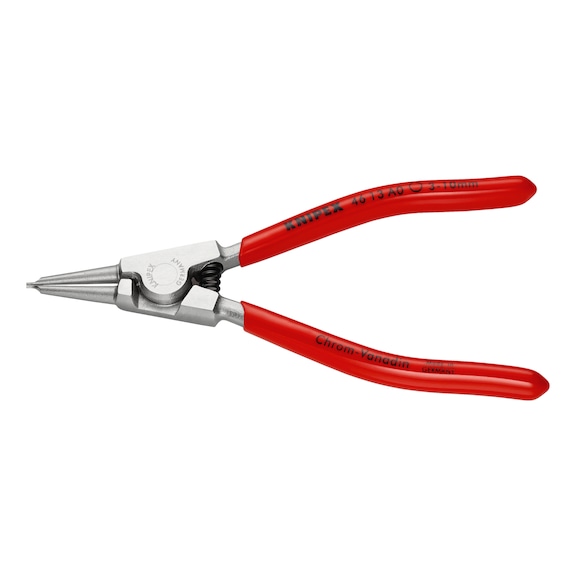KNIPEX Sicherungsringzange verchromt mit Kunststoff 140 mm Artikel 46 13 A0 - Sicherungsringzange