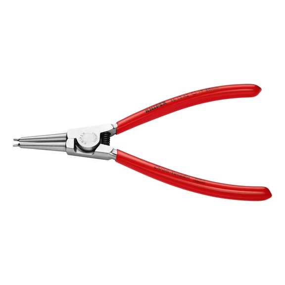 KNIPEX Circlip pliers chrome-plated with plastic 180 mm Article 46 13 A2 - Circlip pliers