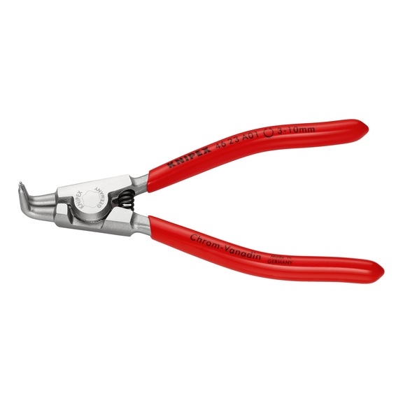 KNIPEX Circlip pliers chrome-plated with plastic 125 mm Article 46 23 A01 - Circlip pliers