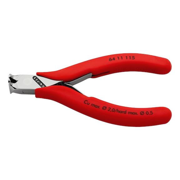 KNIPEX Electronics end cutters with plastic 115 mm Article 64 11 115 - End cutters