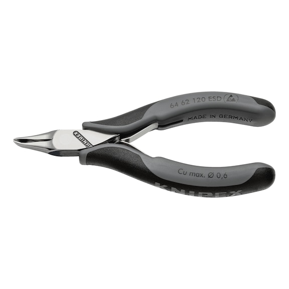 KNIPEX Electronics diagonal cutters ESD 120 mm Article 64 62 120 ESD - End cutters