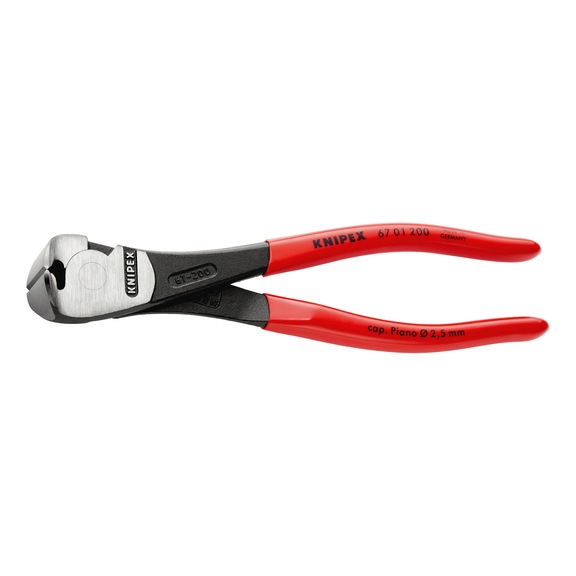 KNIPEX Power diagonal cutters with plastic handles 200 mm Article 67 01 200 - End cutters