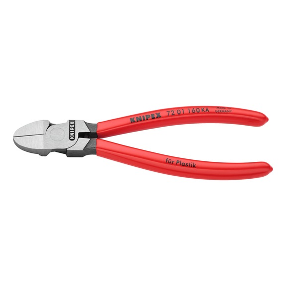 KNIPEX Diagonal cutters for plastic with plastic 160 mm 72 01 160 KA - Side cutter