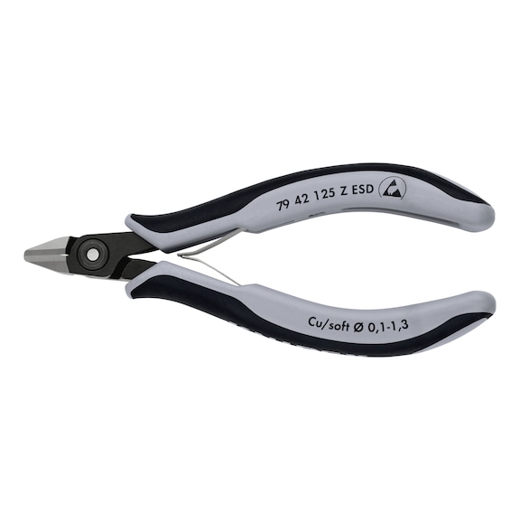 KNIPEX Precision electronics diagonal cutters ESD 125 mm Article 79 42 125 Z ESD - Side cutter